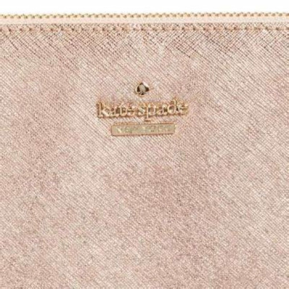 Authentic rose gold Kate Spade 13” laptop travel case